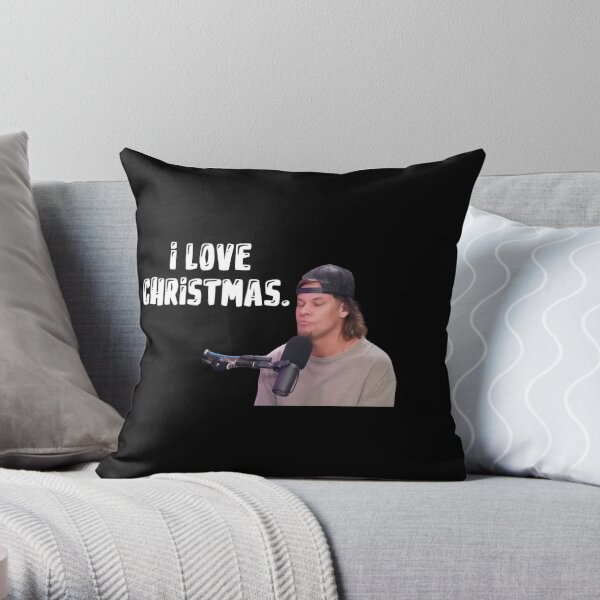 Theo Von - I Love Christmas Throw Pillow RB3107 product Offical theo von Merch