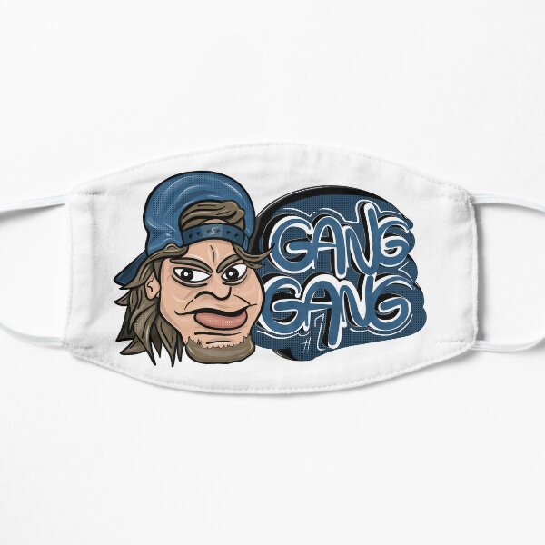 Theo Von Gang Gang Illustration Design (White) Flat Mask RB3107 product Offical theo von Merch